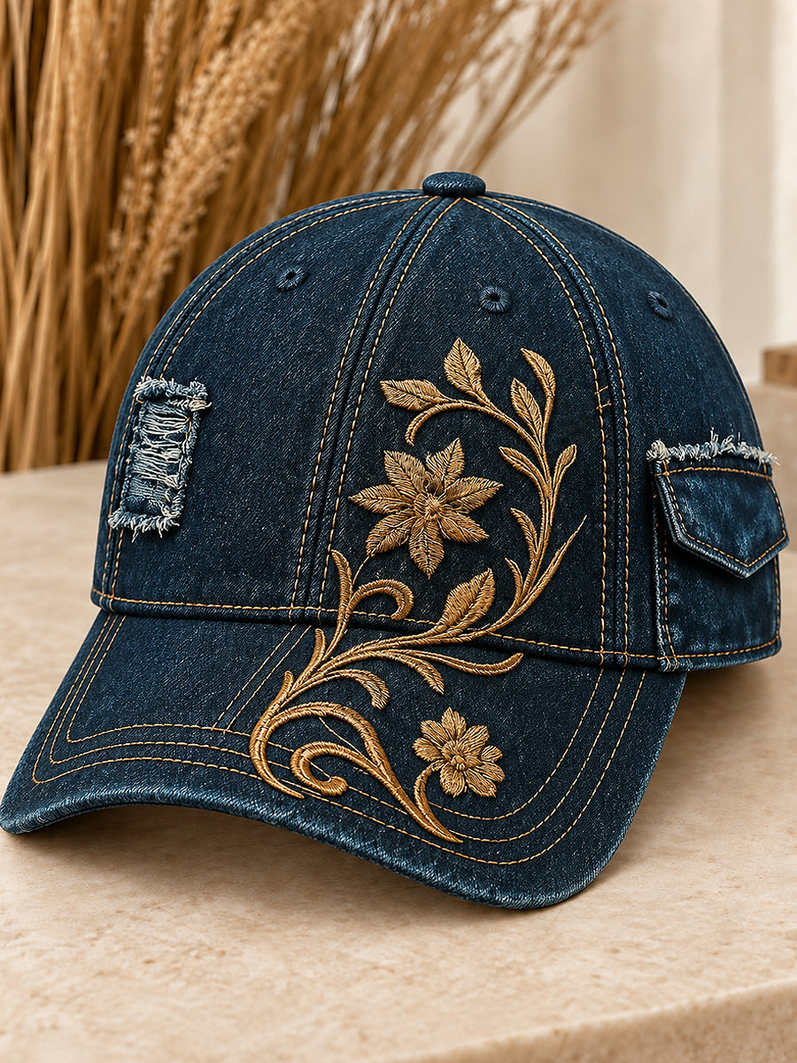 Unisex Flowers Art Print Hat