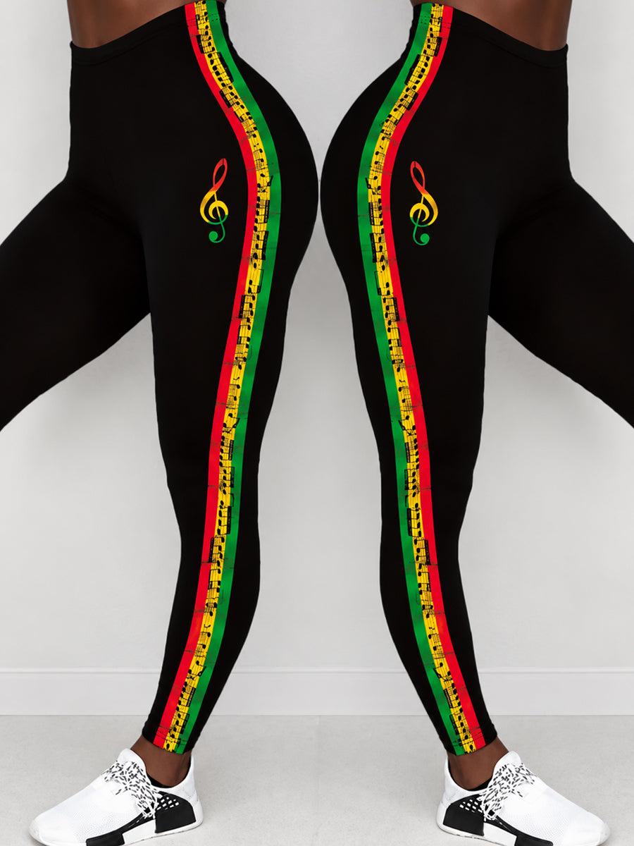 Women's EVERY LITTLE THING IS GONNA BE ALRIGHT Print Casual Leggings