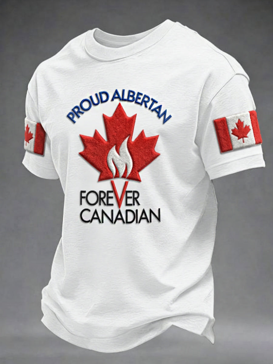 Men's PROUD ALBERTAN FOREVER CANADIAN short sleeves t-shirt