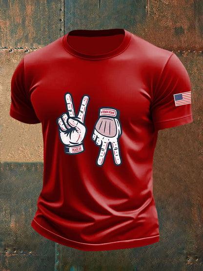 Men's Baseball Print Casual T-Shirt