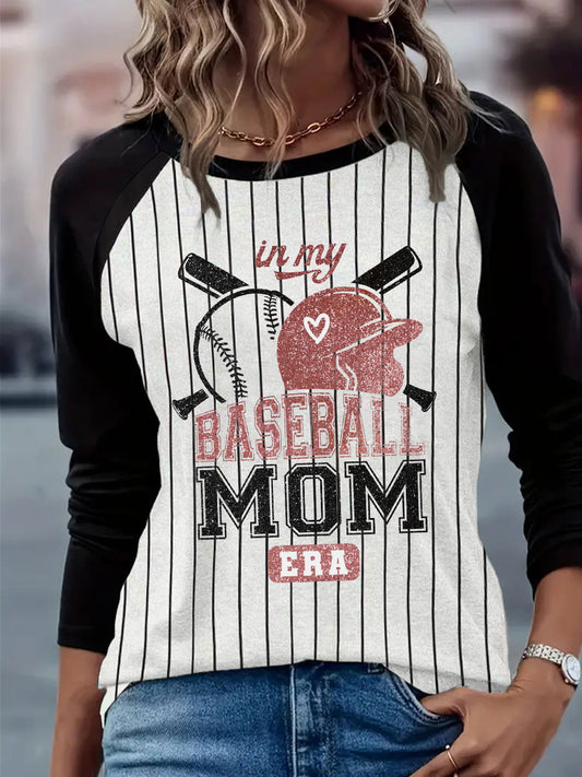 Women's in my baseball mom era T-shirt