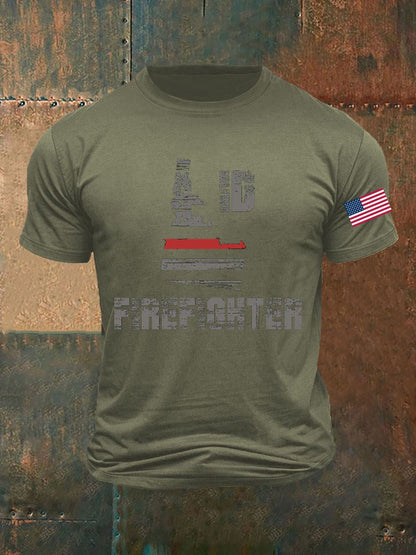 Men's Idaho Firefighter Printed T-shirt