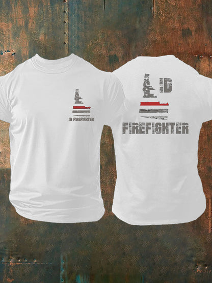 Men's Idaho Firefighter Printed T-shirt