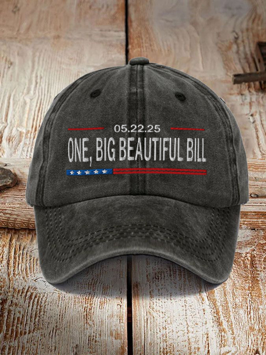Unisex One Big Beautiful Bill Act Design Print Hat
