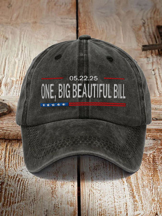 Unisex One Big Beautiful Bill Act Design Print Hat