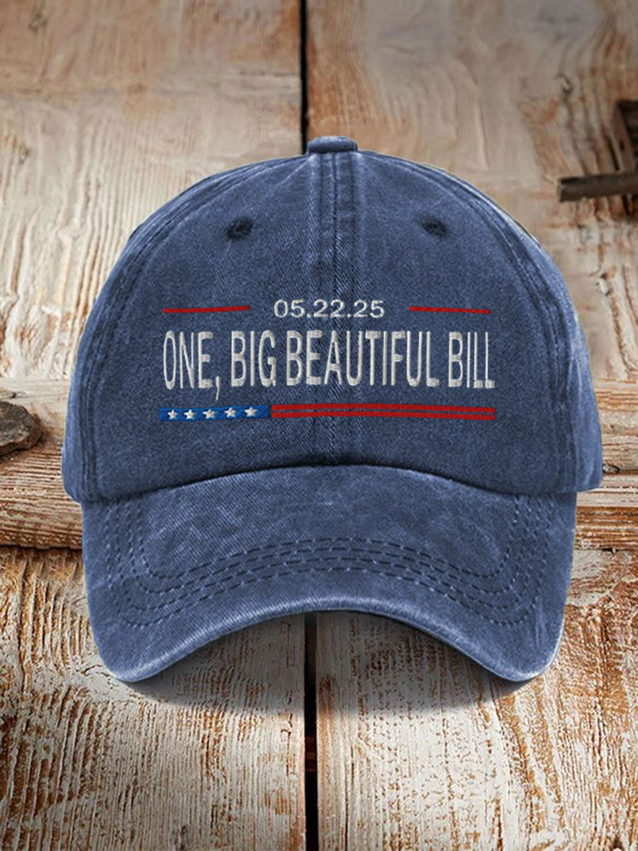 Unisex One Big Beautiful Bill Act Design Print Hat