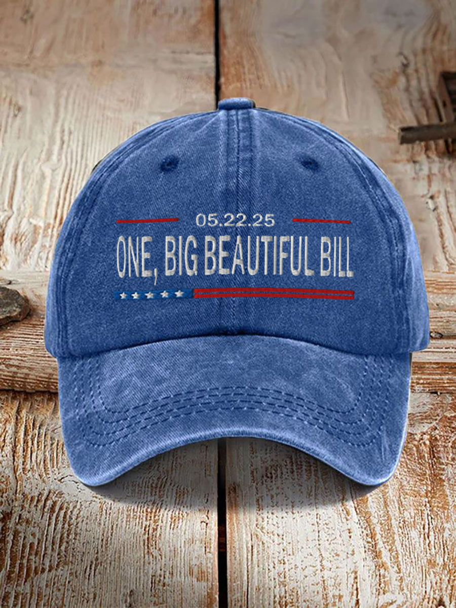 Unisex One Big Beautiful Bill Act Design Print Hat