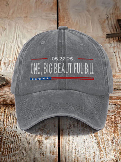 Unisex One Big Beautiful Bill Act Design Print Hat