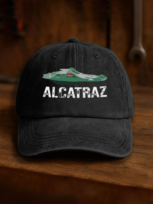 Unisex Alligator Alcatraz Funny Florida Everglades Dark Humor Printed Hat