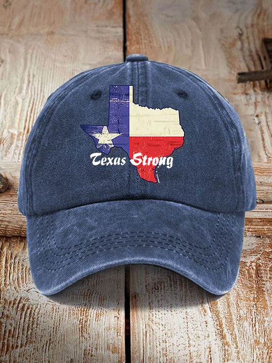 Unisex Texas Strong Print Hat