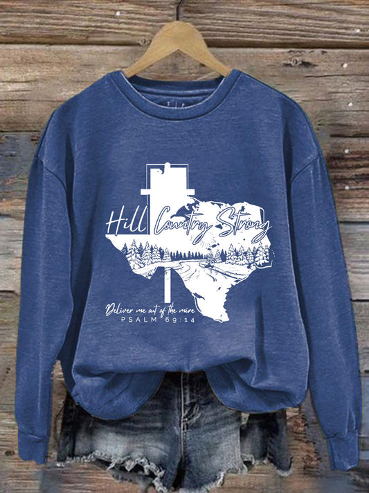 Women's Hill Country Strong Print Top