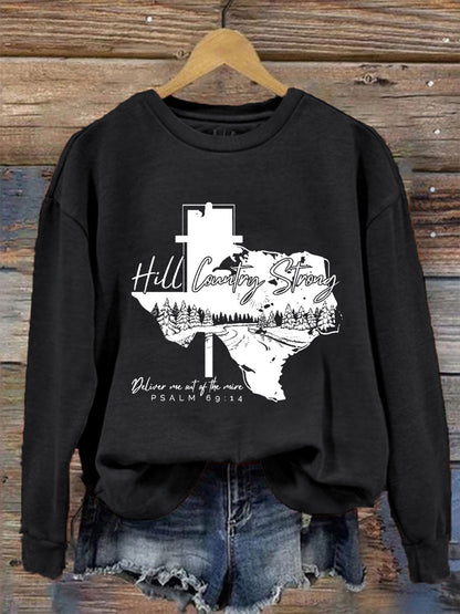 Women's Hill Country Strong Print Top