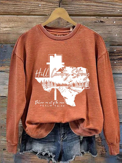 Women's Hill Country Strong Print Top