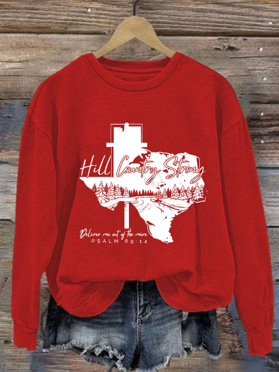 Women's Hill Country Strong Print Top