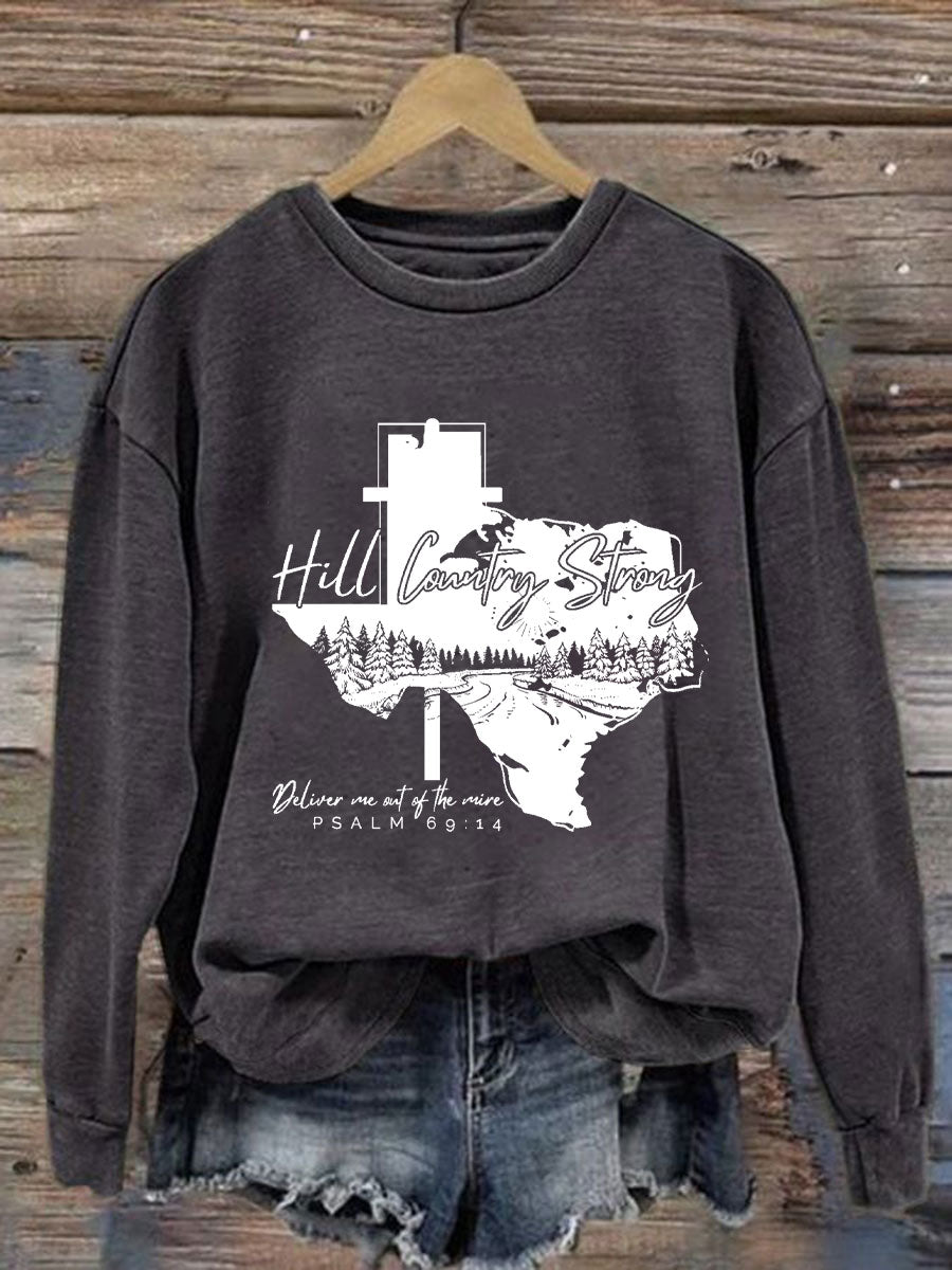 Women's Hill Country Strong Print Top