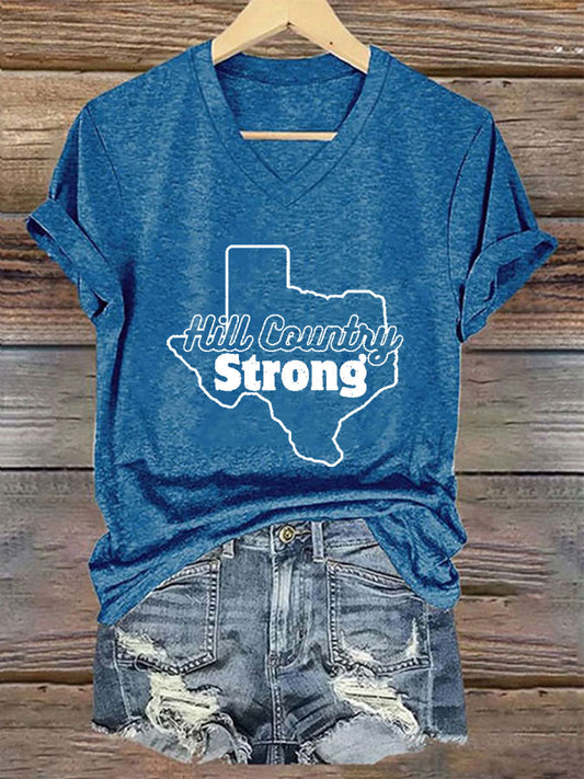 Women's Hill Country Strong Print T-Shirt