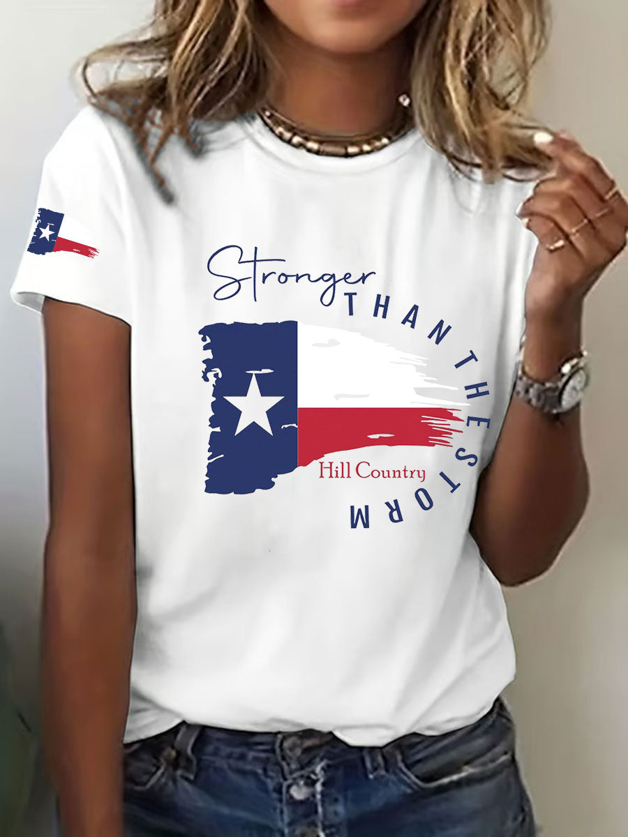 Women's Stronger Than the Storm Printed T-shirt