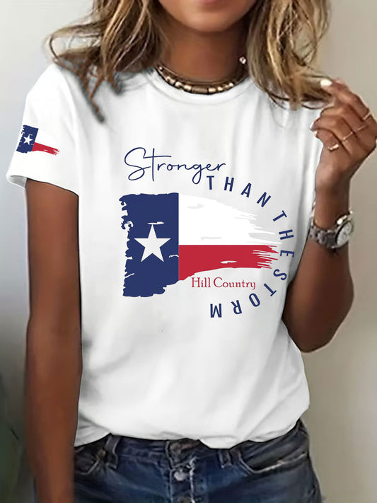 Women's Stronger Than the Storm Printed T-shirt