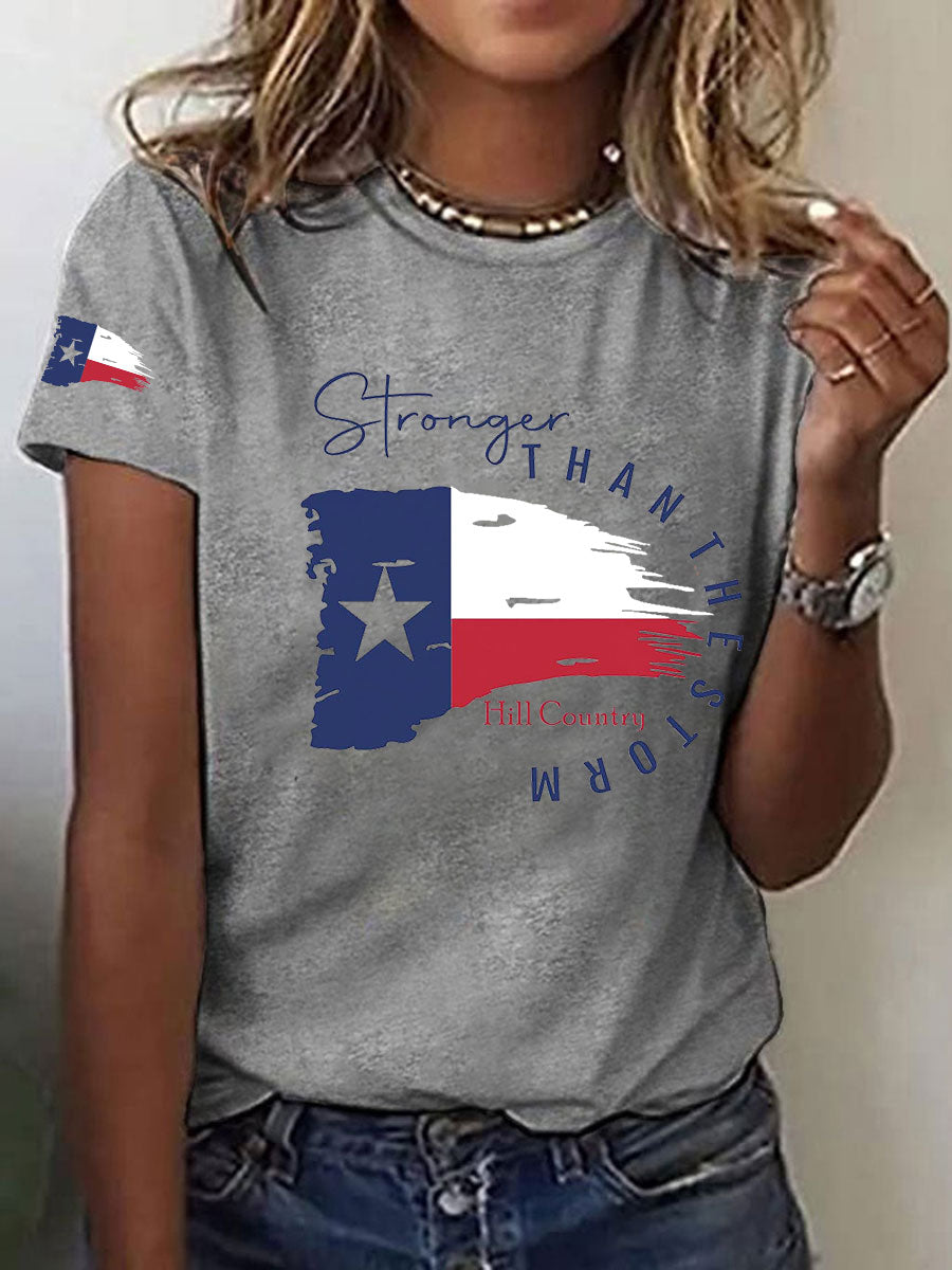 Women's Stronger Than the Storm Printed T-shirt