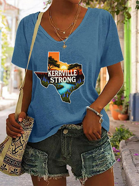 Women's Kerrville Strong Printed T-Shirt