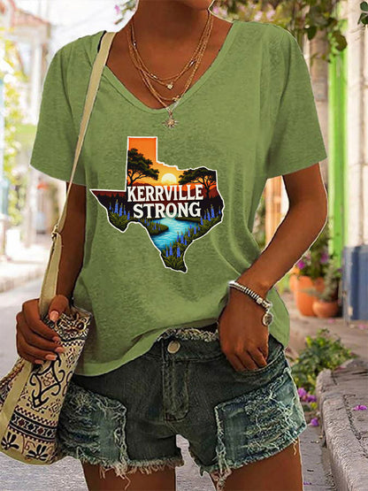 Women's Kerrville Strong Printed T-Shirt