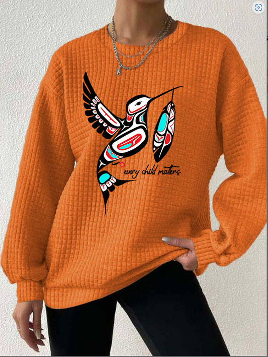 Women's Every Child Matters Waffle Print Sweatshirt
