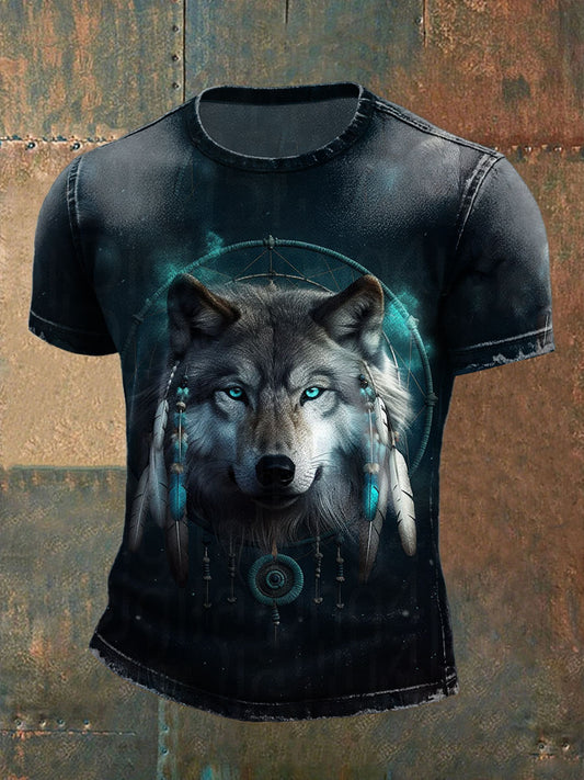 Men's Native American Wolf T-shirt