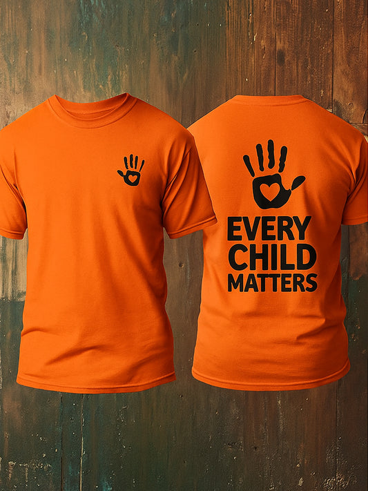 Every Child Matters Printed Round Neck Athletic Short Sleeves T-Shirt