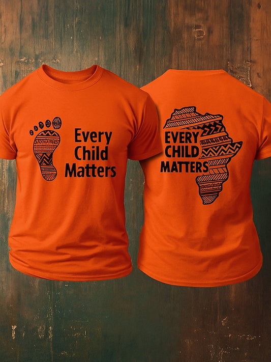 Every Child Matters Printed Round Neck Athletic Short Sleeves T-Shirt