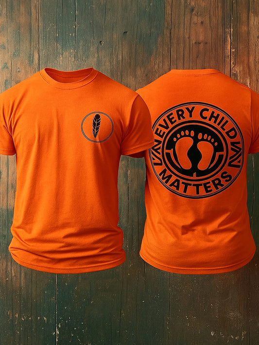 Every Child Matters Printed Round Neck Athletic Short Sleeves T-Shirt