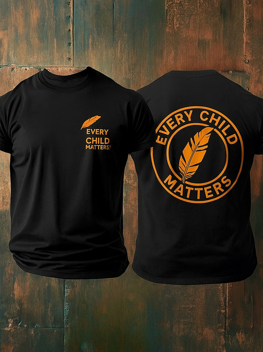 Every Child Matters Printed Round Neck Athletic Short Sleeves T-Shirt