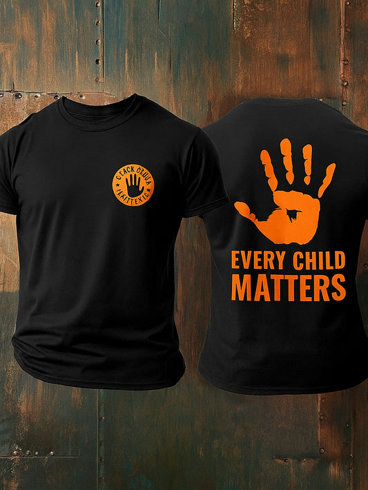 Every Child Matters Printed Round Neck Athletic Short Sleeves T-Shirt