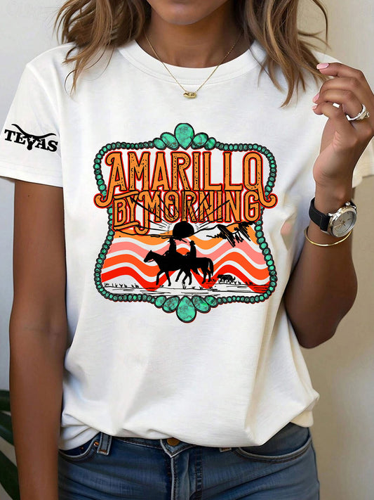 Women's Country Music Printed T-Shirt