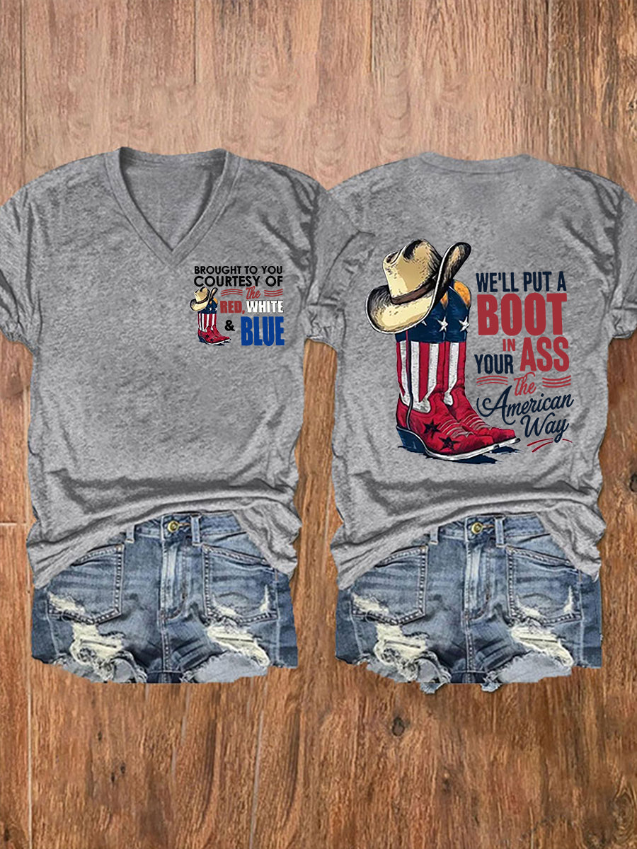 Women's We'll Put A Boot In Your Ass Short Sleeve T-Shirt