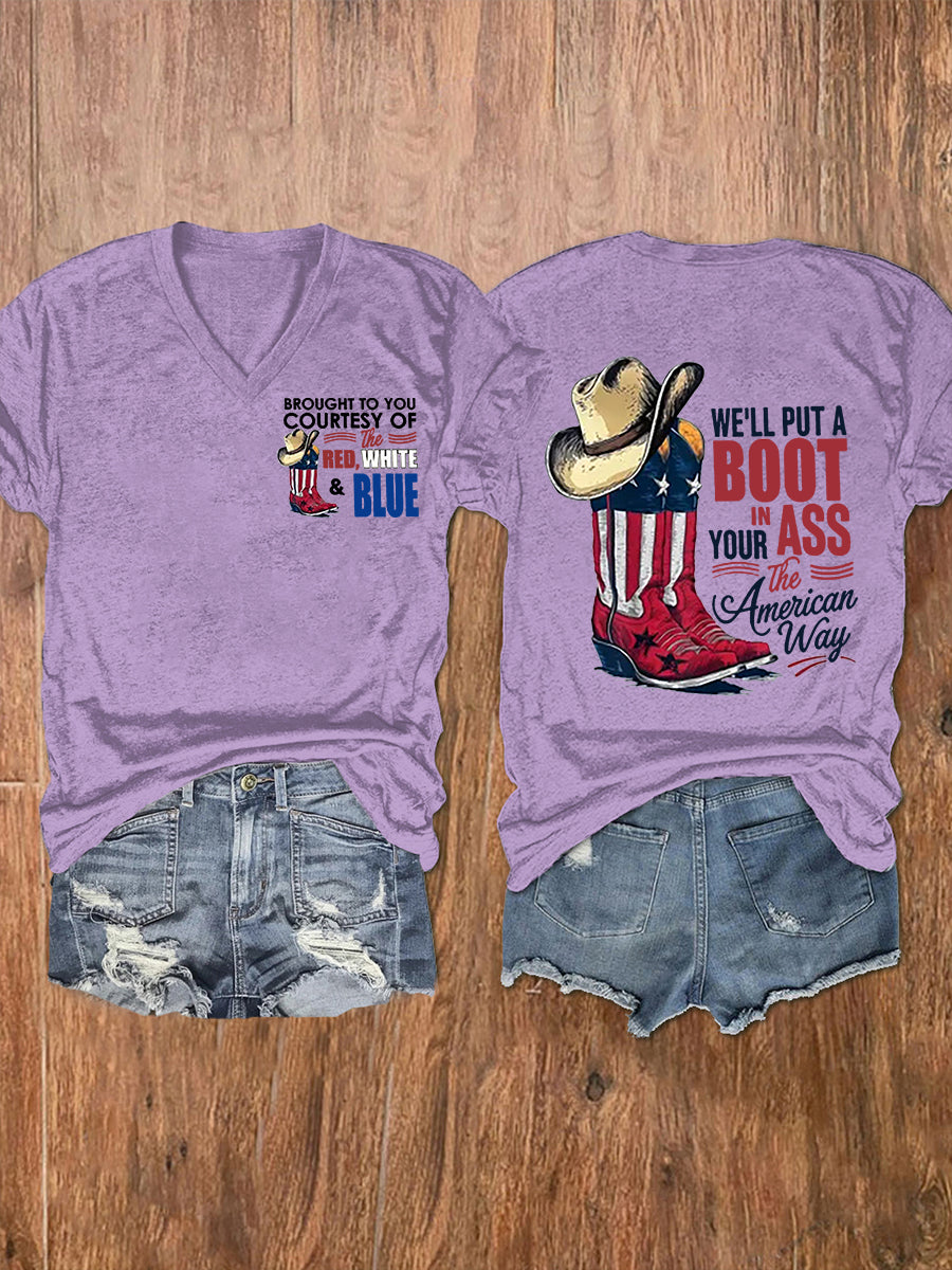 Women's We'll Put A Boot In Your Ass Short Sleeve T-Shirt