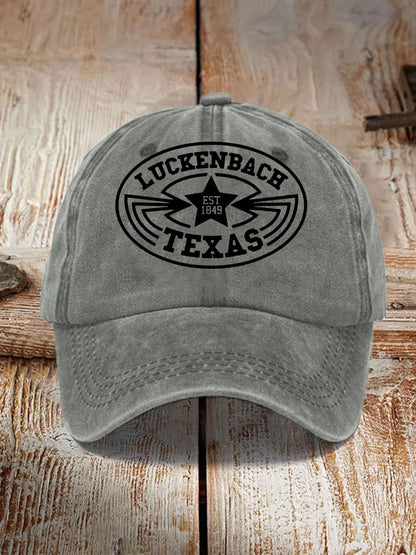 Unisex Luckenbach Texas Print Hat