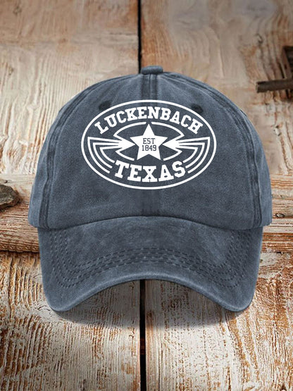 Unisex Luckenbach Texas Print Hat