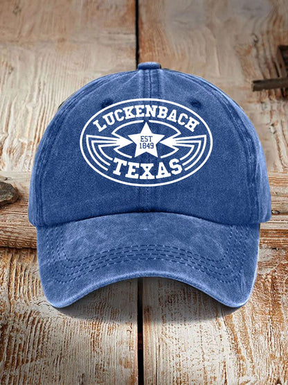 Unisex Luckenbach Texas Print Hat