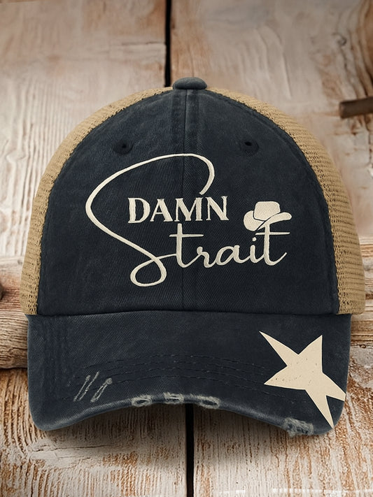 Retro Country Music Texas Country Western Printed Vintage Retro Unisex Resort Baseball Cap