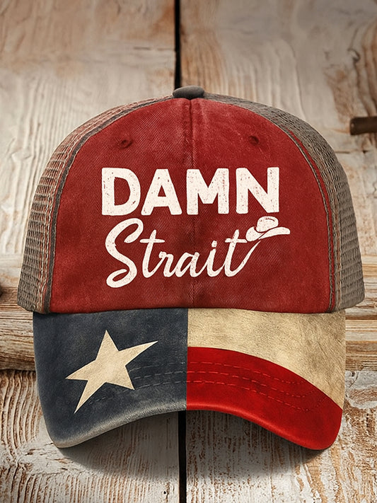 Retro Country Music Texas Country Western Printed Vintage Retro Unisex Resort Baseball Cap