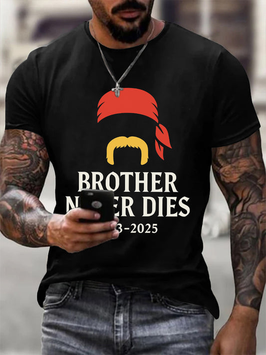 Men's In Memory Of A Wrestling Legend Print T-Shirt