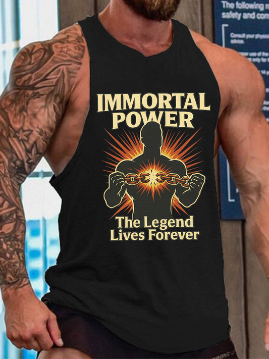 Men's Wrestling Legend Printed Tank Top