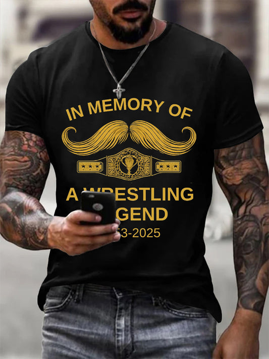 Men's imitation cotton short-sleeved T-shirt