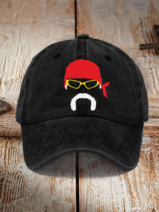 Unisex American Wrestler Print Washed Hat