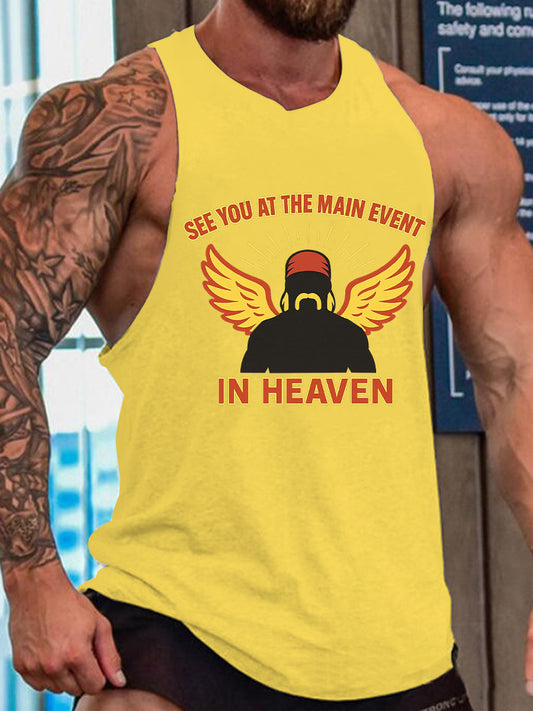 Men's Wrestling Legend Printed Tank Top