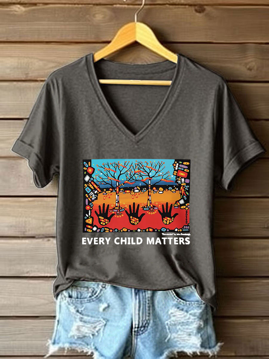 Women's Every Child Matters Printed Casual T-shirt