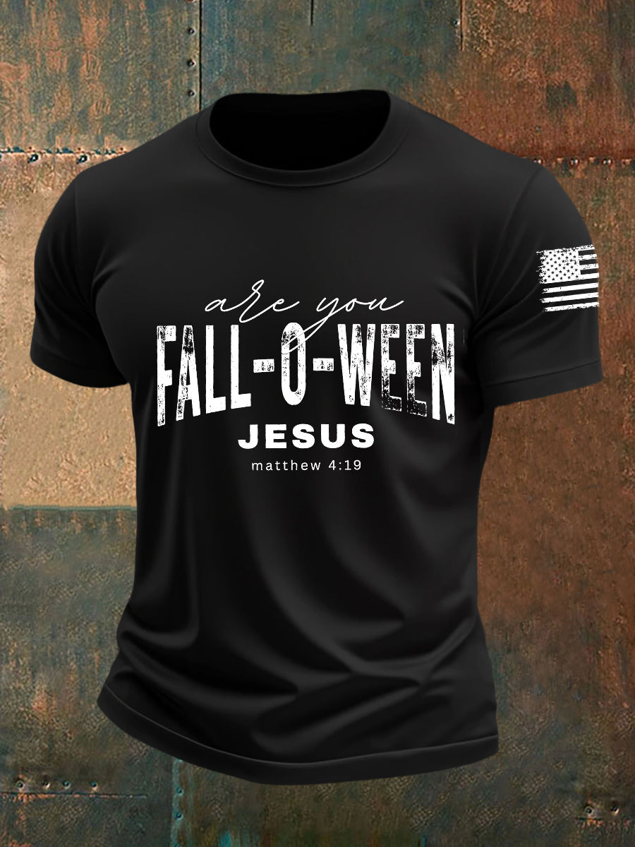 Men's Are You Fall-o-ween Jesus Short-sleeved T-shirt