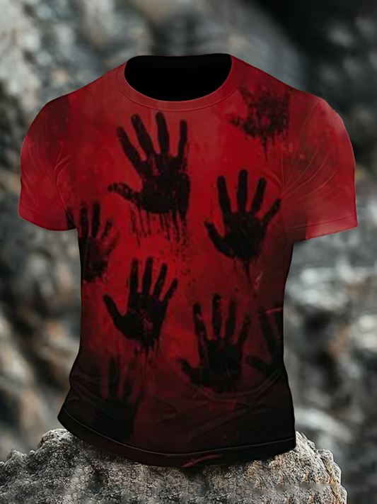 Men's Halloween Printed T-shirt