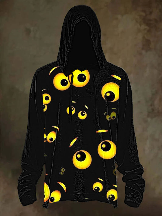 Men's Halloween Dark Printed Hoodie