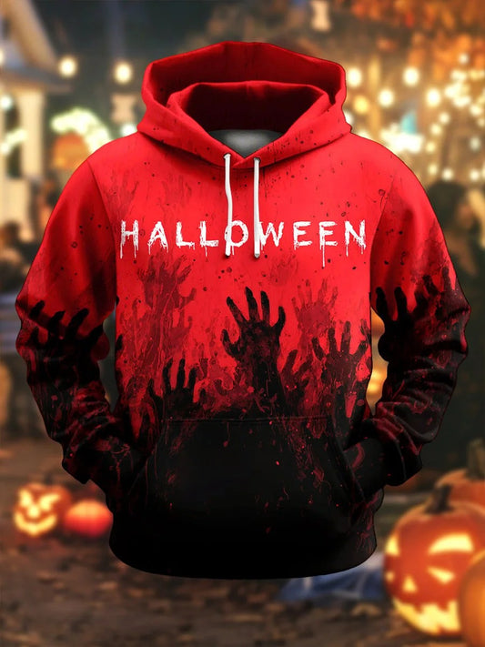 Men's Halloween Art Hooded Sweatshirt